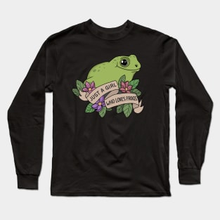 Just A Girl Who Loves Frogs Long Sleeve T-Shirt